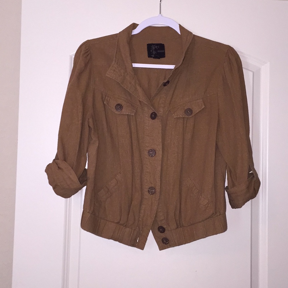 🌿3/4 sleeve Cotton/ Linen top🌿